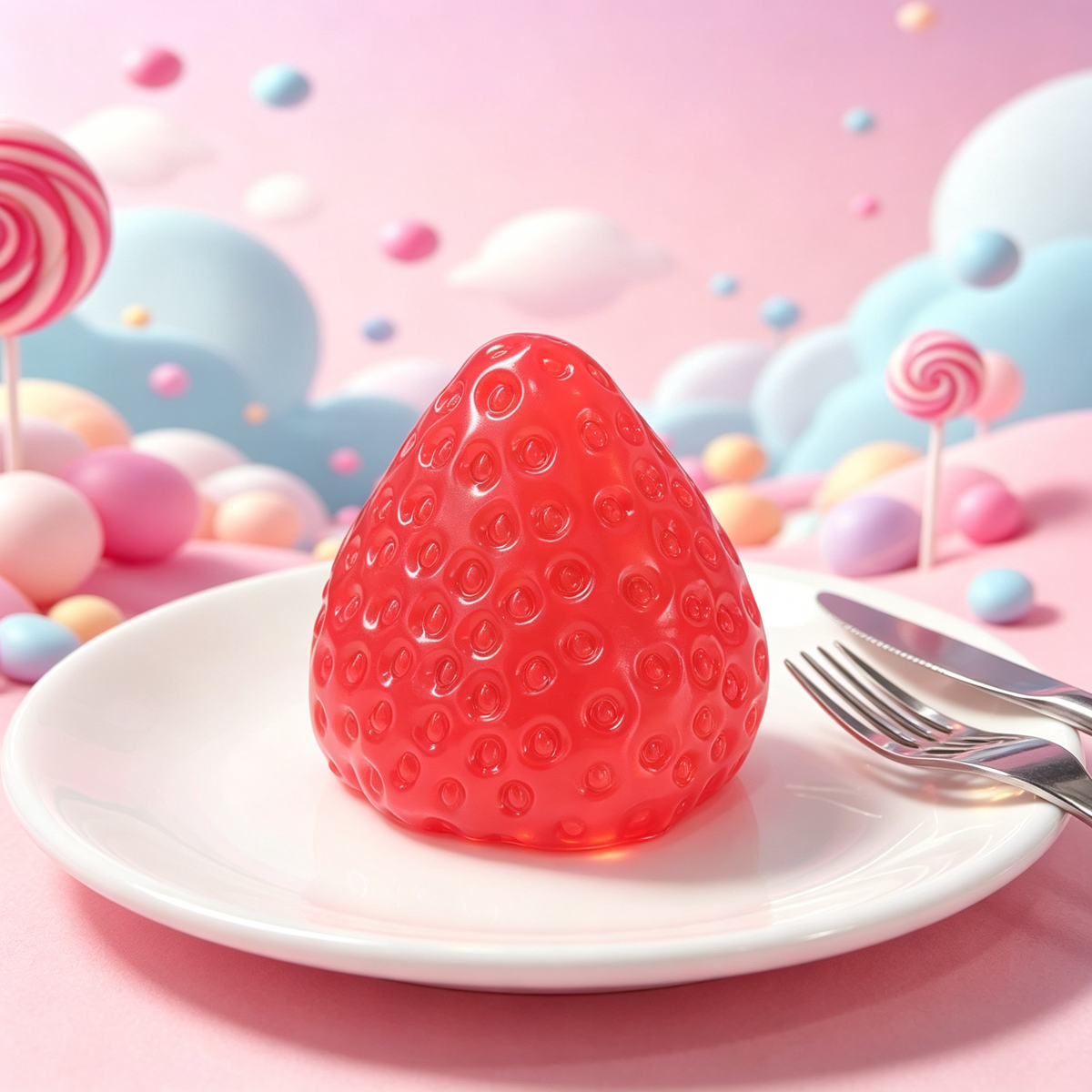 Strawberry Squishy Toy – Glossy Red Fruit Fidget for Stress Relief, Soft Squeeze Sensory Toy for Adults, Teens & Kids