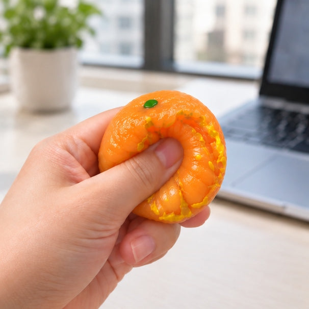Peeling Orange Squishy – Tangerine Cutie Fidget Toy for Stress Relief & Sensory Play
