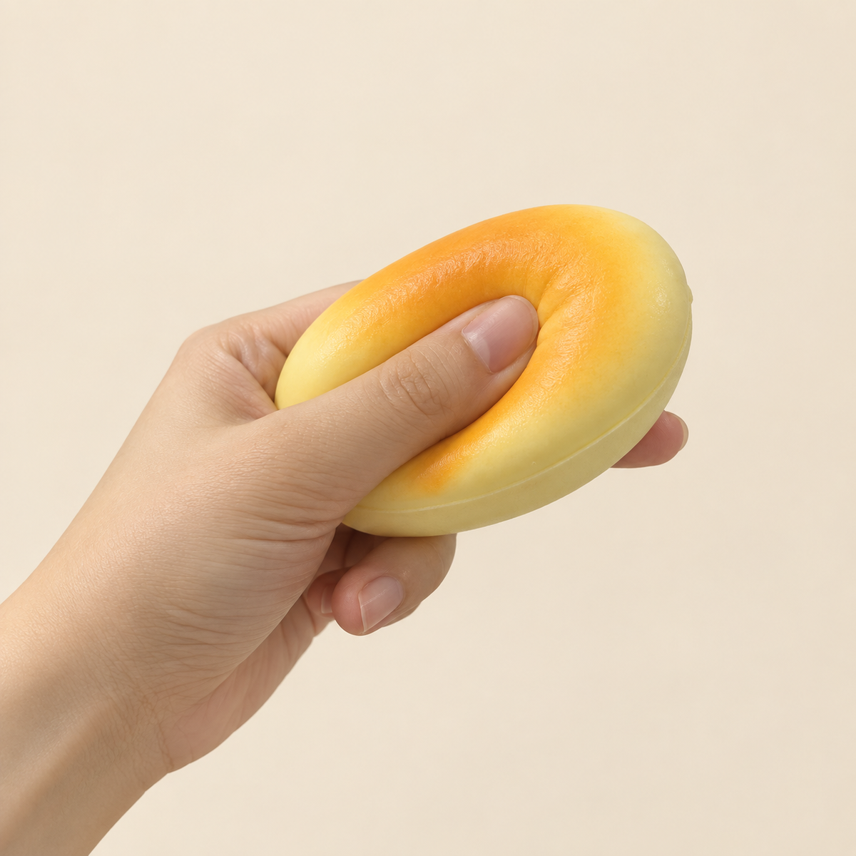 Half-Baked Cheesecake Squishy – Cheese Bread Fidget Toy for Stress Relief, Soft Slow-Rising Dessert Squeeze Toy for Adults & Kids