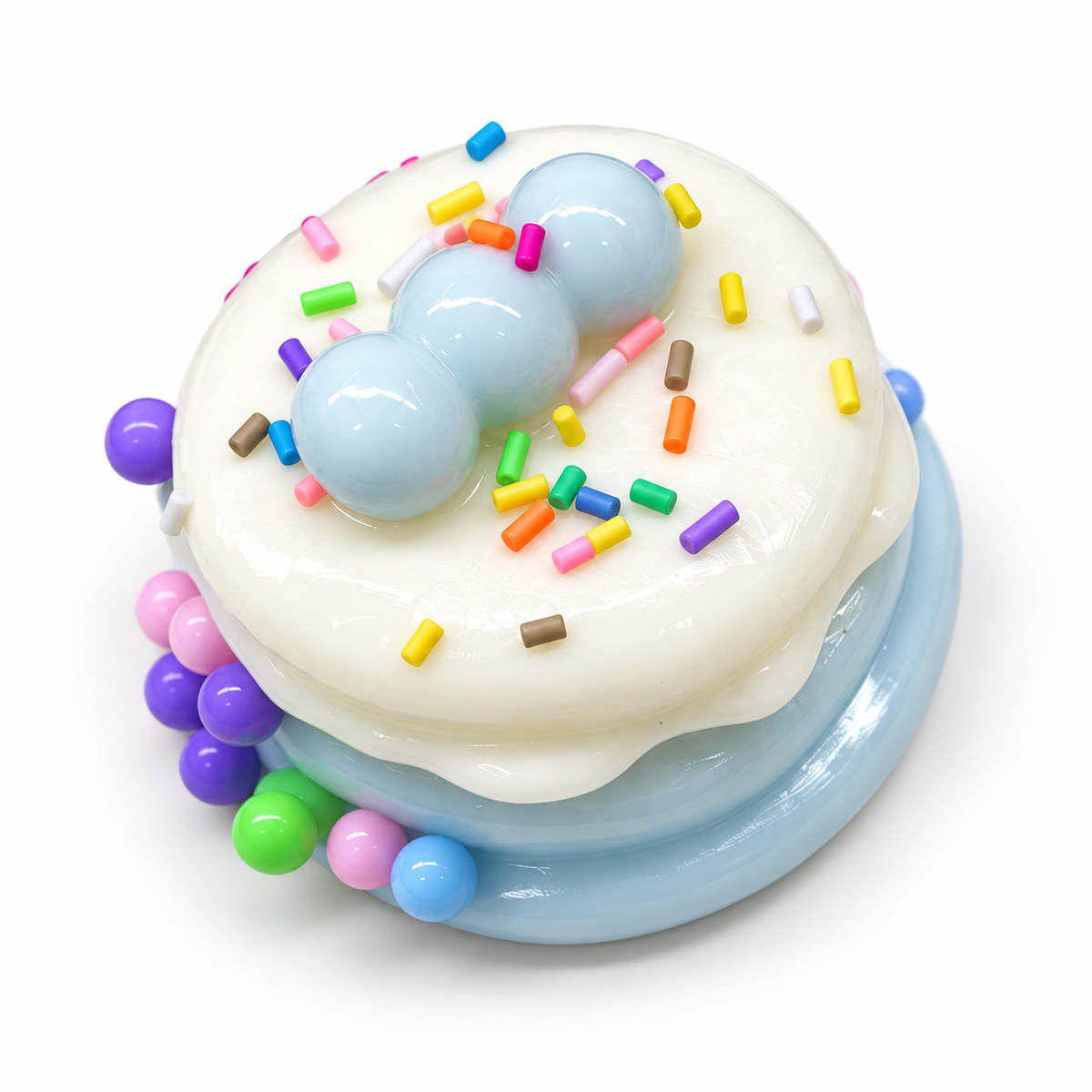 Mini Cake Squishy – Cream Dessert Fidget for Stress Relief, Soft Squeeze Food Toy for Adults & Kids, 5 Colors