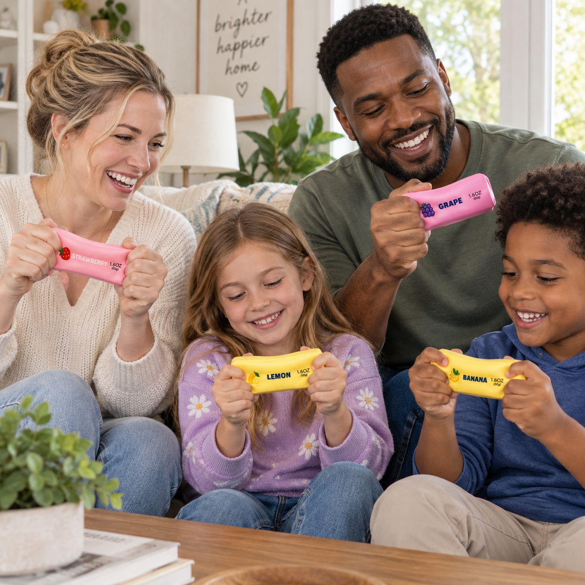 Butter Stick Squishy – Cute Fruit Butter Bar Fidget for Stress Relief, Soft Slow-Rising Squeeze Toy for Adults & Kids, 5 Flavors
