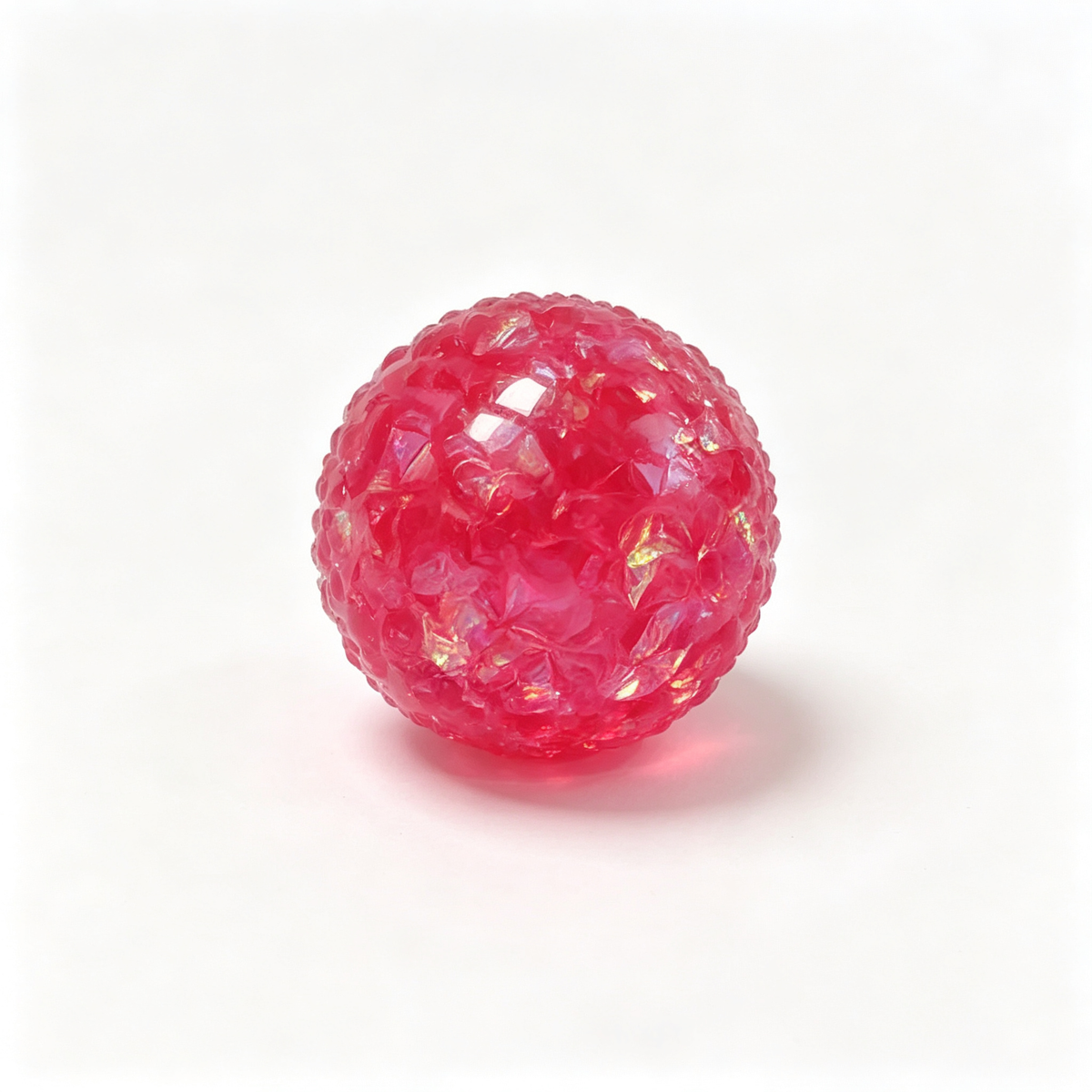Crystal Ball Squishy – Faceted Gem Fidget for Stress Relief, Glitter Squeeze Sensory Toy for Adults & Kids