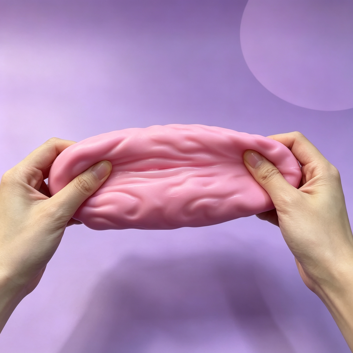 Brain Squishy Toy – Gross Zombie Brain Stress Ball for Halloween, Soft Squeeze Fidget for Adults & Kids, Funny Gag Gift