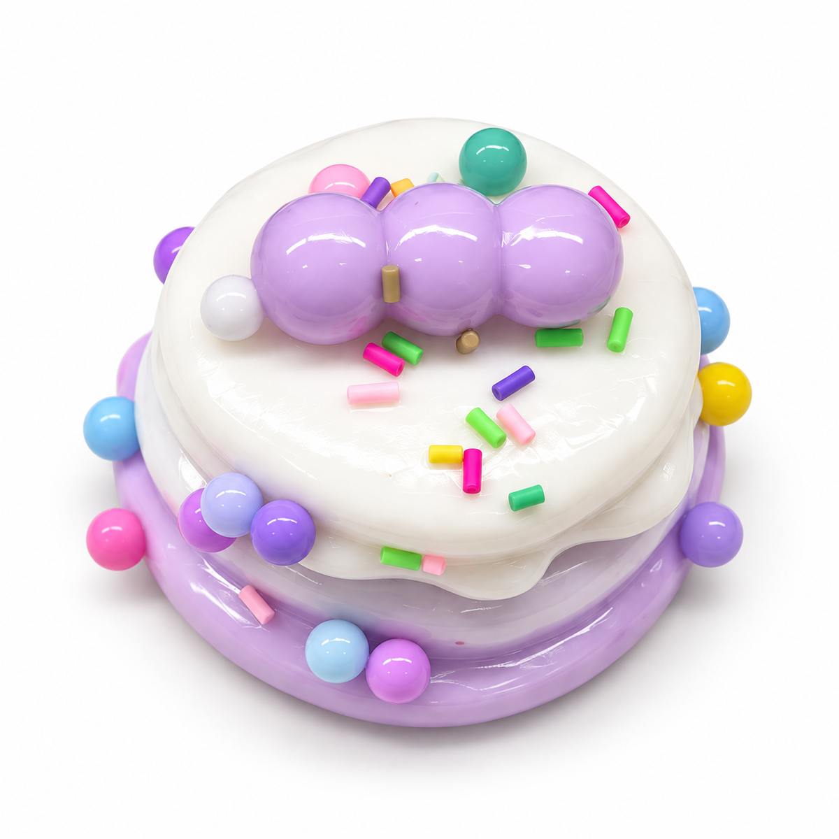 Mini Cake Squishy – Cream Dessert Fidget for Stress Relief, Soft Squeeze Food Toy for Adults & Kids, 5 Colors