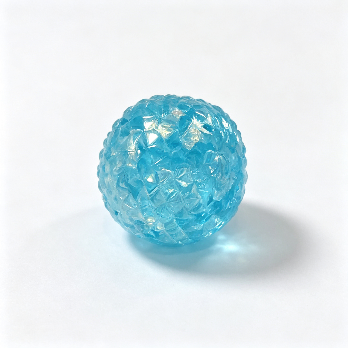 Crystal Ball Squishy – Faceted Gem Fidget for Stress Relief, Glitter Squeeze Sensory Toy for Adults & Kids