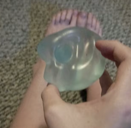 Customer photo of a blue squishy