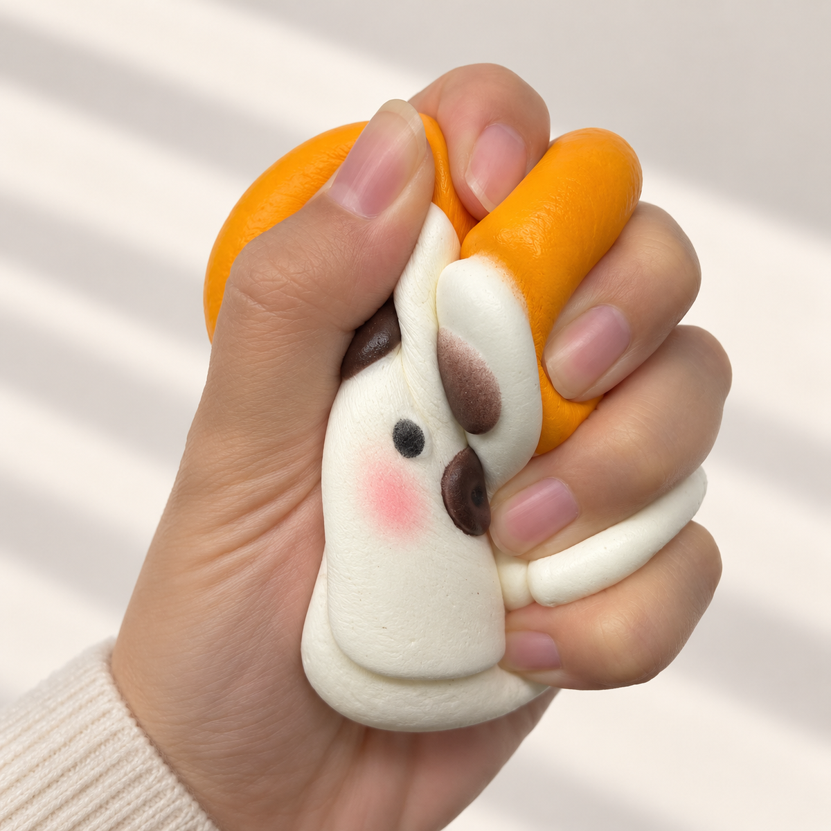 Pig Toast Squishy – Cute Bread Slice Fidget Toy for Stress Relief, Soft Slow-Rising Squeeze Toy for Adults & Kids