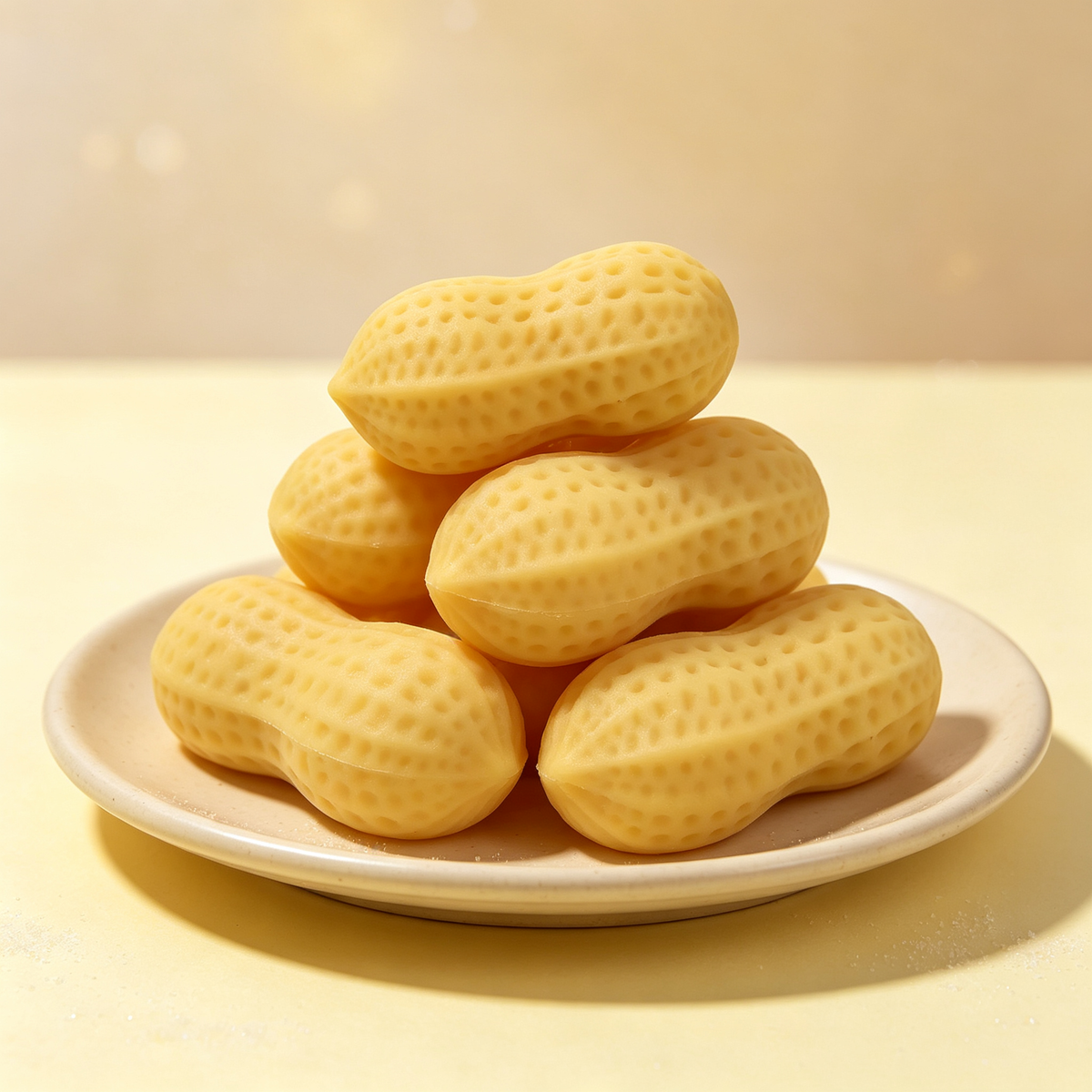 Peanut Squishy Toy – Realistic Nut Fidget for Stress Relief, Squeeze Sensory Toy for Adults & Kids