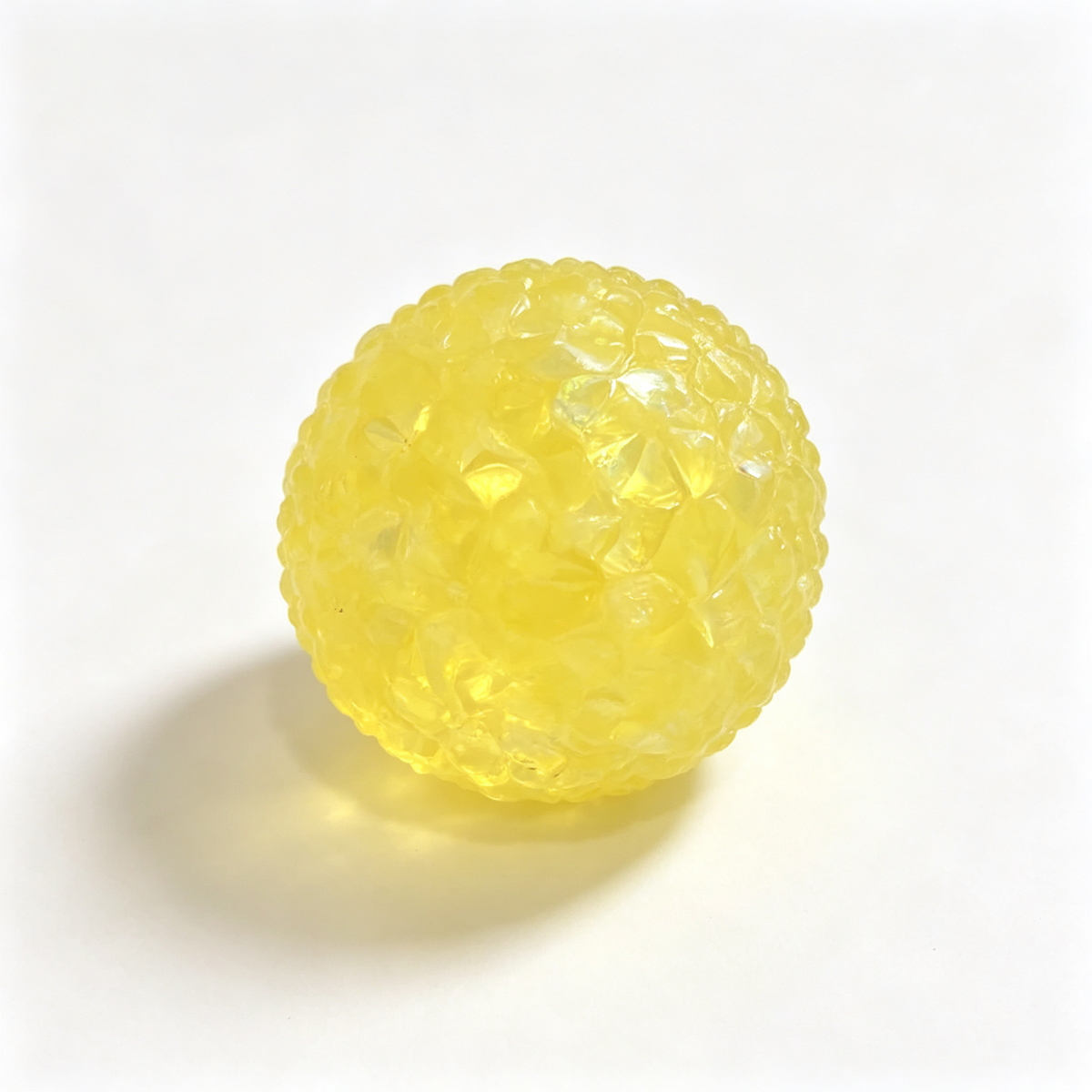 Crystal Ball Squishy – Faceted Gem Fidget for Stress Relief, Glitter Squeeze Sensory Toy for Adults & Kids