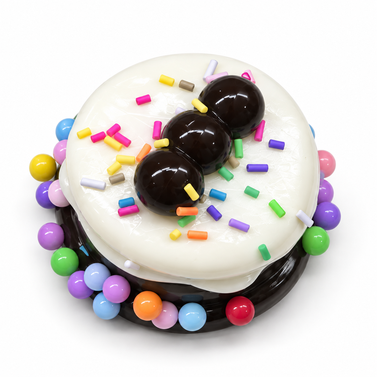 Mini Cake Squishy – Cream Dessert Fidget for Stress Relief, Soft Squeeze Food Toy for Adults & Kids, 5 Colors