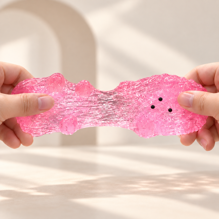 Poodle Puppy Squishy – Glossy Jelly Dog Fidget Toy for Stress Relief, Cute Sensory Squeeze Toy for Girls, Teens & Kids, 3 Colors