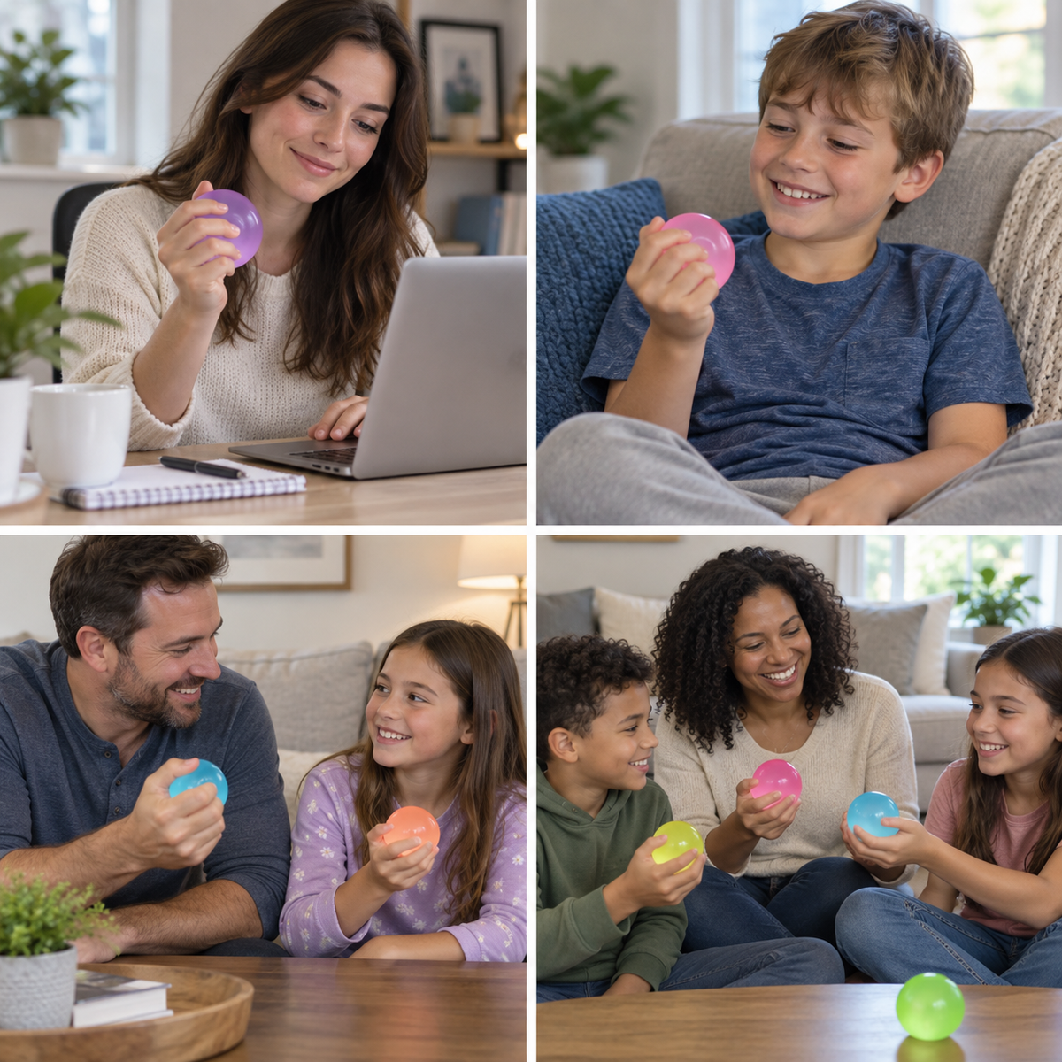 Maltose Stress Ball – Thick Syrup Squeeze Fidget for Stress Relief, Slow-Rising Squishy for Adults & Kids, 5 Colors