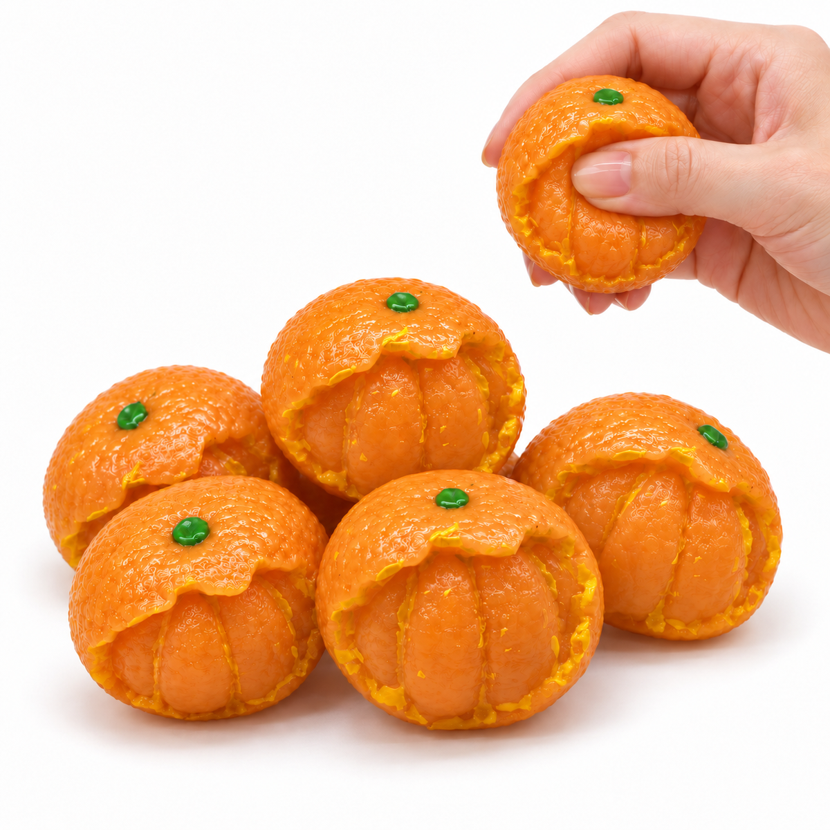 Peeling Orange Squishy – Tangerine Cutie Fidget Toy for Stress Relief & Sensory Play