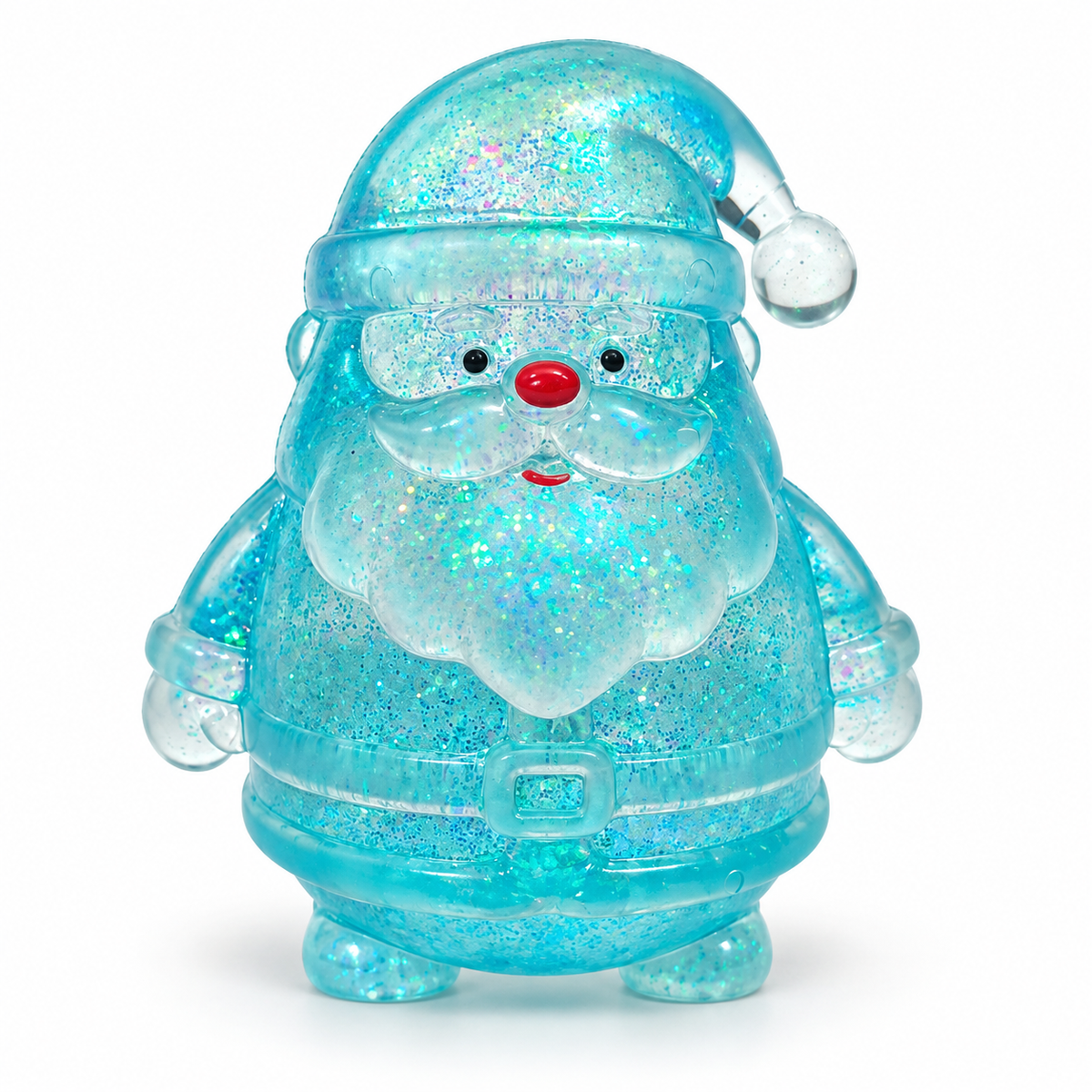 Santa Claus Squishy – Glitter Christmas Fidget Toy for Stress Relief, Squeeze Sensory Toy for Adults & Kids, 4 Colors