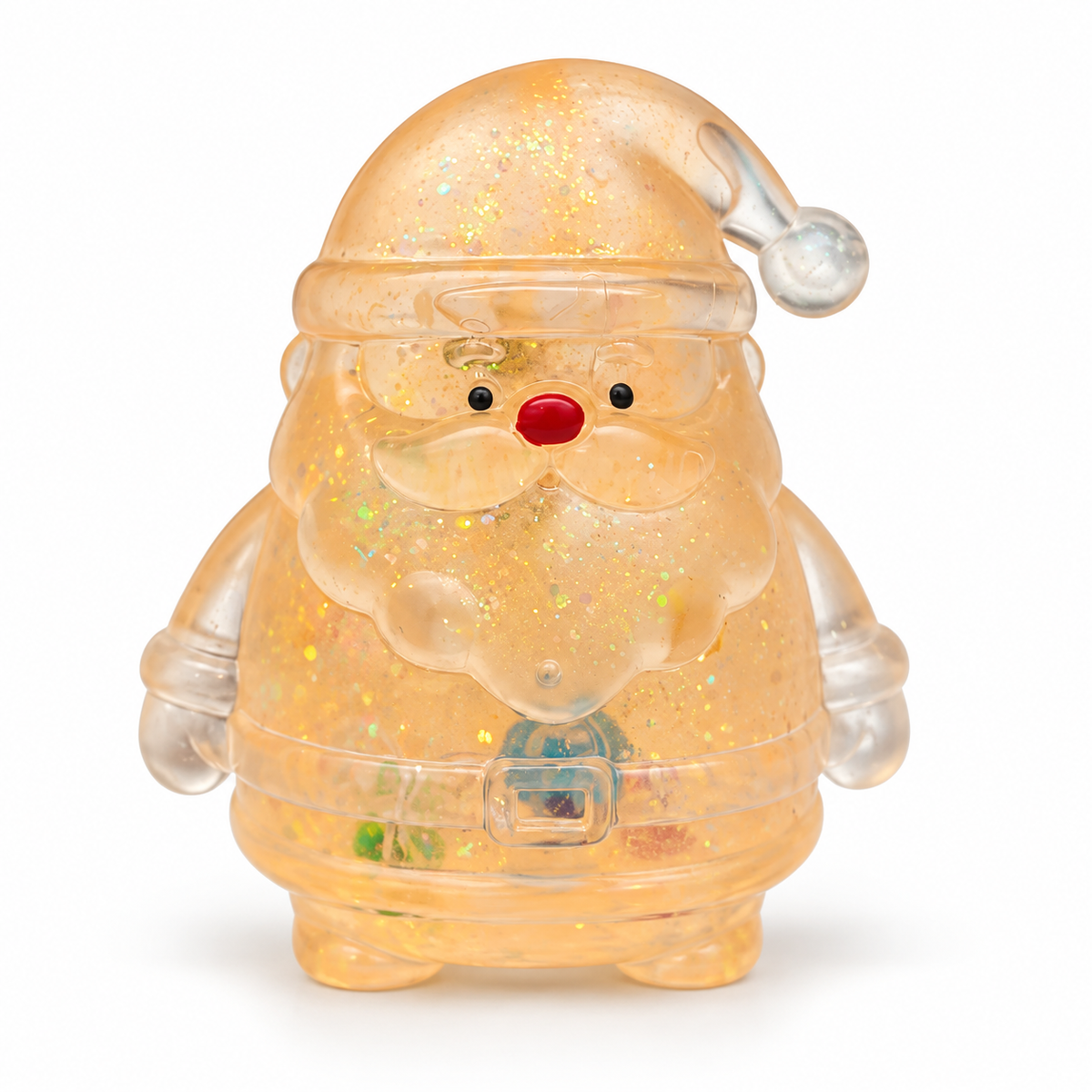 Santa Claus Squishy – Glitter Christmas Fidget Toy for Stress Relief, Squeeze Sensory Toy for Adults & Kids, 4 Colors