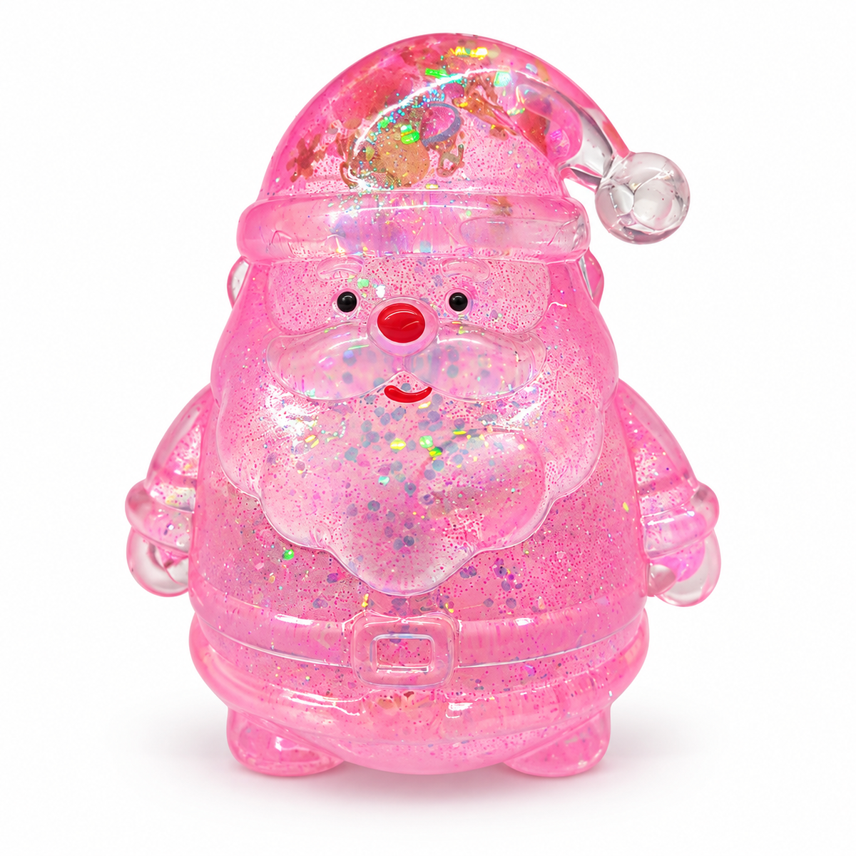 Santa Claus Squishy – Glitter Christmas Fidget Toy for Stress Relief, Squeeze Sensory Toy for Adults & Kids, 4 Colors