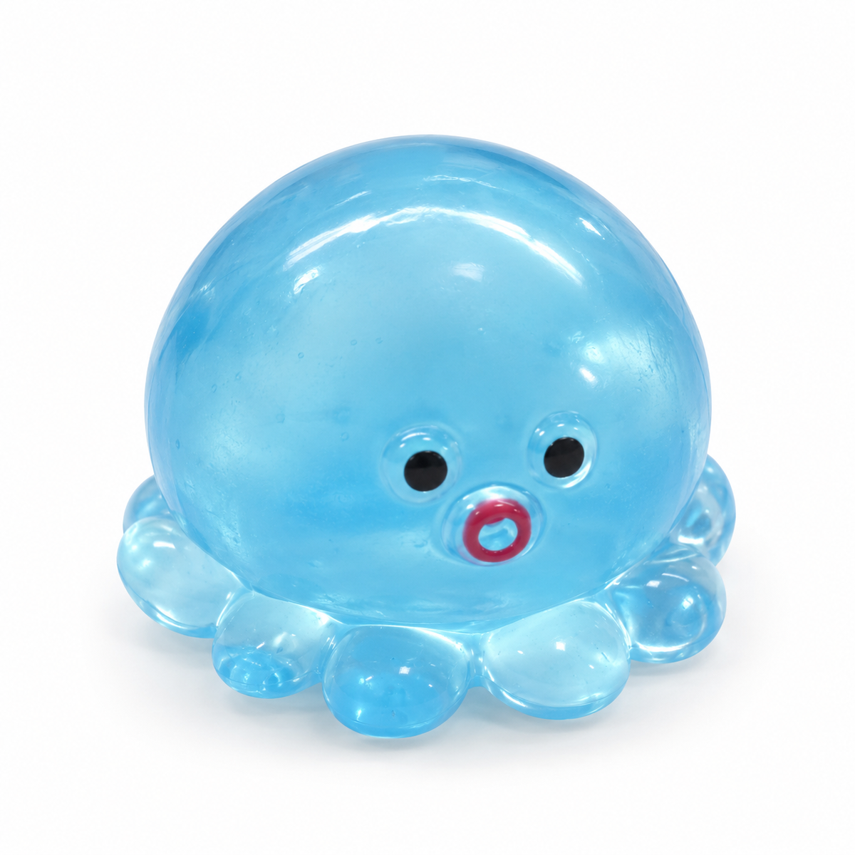 Octopus Squishy Toy – Clear Fidget Stress Ball for Kids & Adults