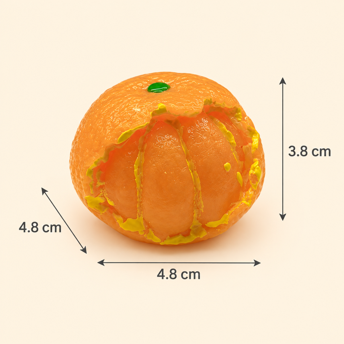 Peeling Orange Squishy – Tangerine Cutie Fidget Toy for Stress Relief & Sensory Play