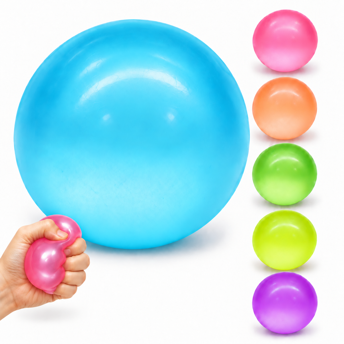 Maltose Stress Ball – Thick Syrup Squeeze Fidget for Stress Relief, Slow-Rising Squishy for Adults & Kids, 5 Colors