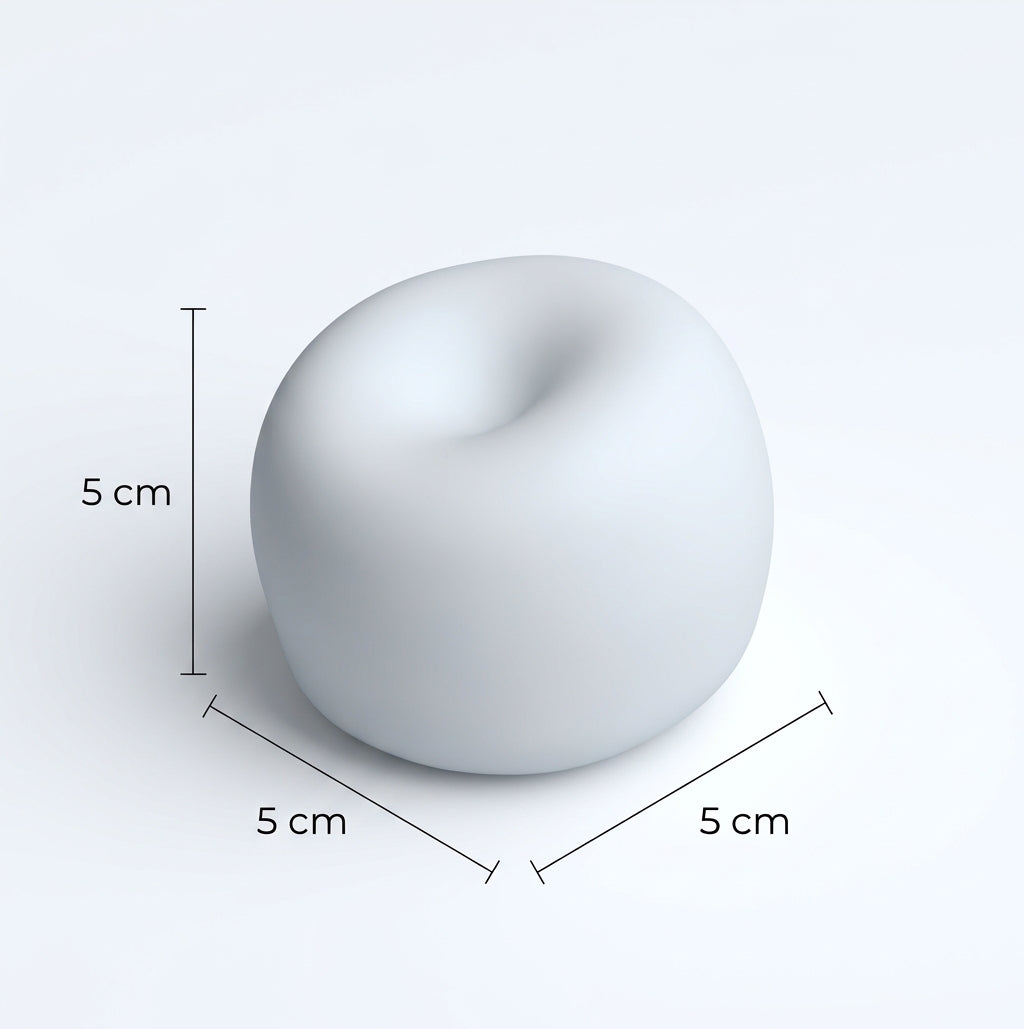 Snow Skin Squishy Ball – Bead Filled Stress Ball for Stress Relief, Soft Squeeze Toy for Adults & Kids, 4 Colors