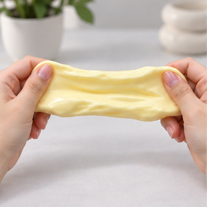 Cheese Squishy Toy – Swiss Cheese Block Fidget for Stress Relief, Glossy Squeeze Sensory Cube for Adults & Kids, Cute Food Gift