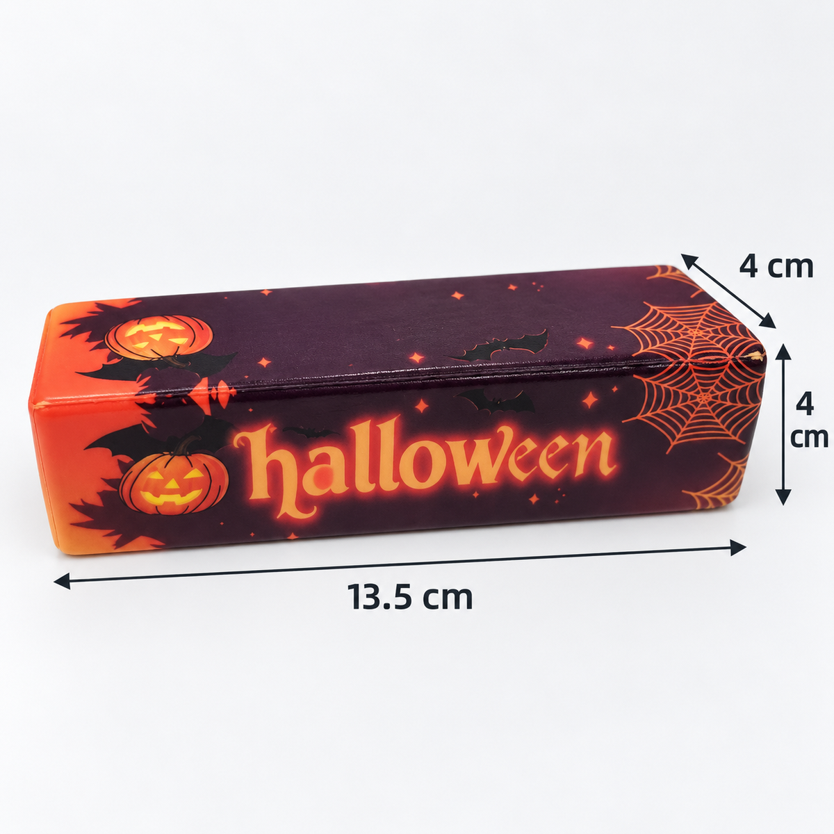 Halloween Squishy Bar – Slow Rising Pumpkin Fidget Toy for Stress Relief, Soft Squeeze Sensory Toy for Kids & Adults, Trick or Treat Gift