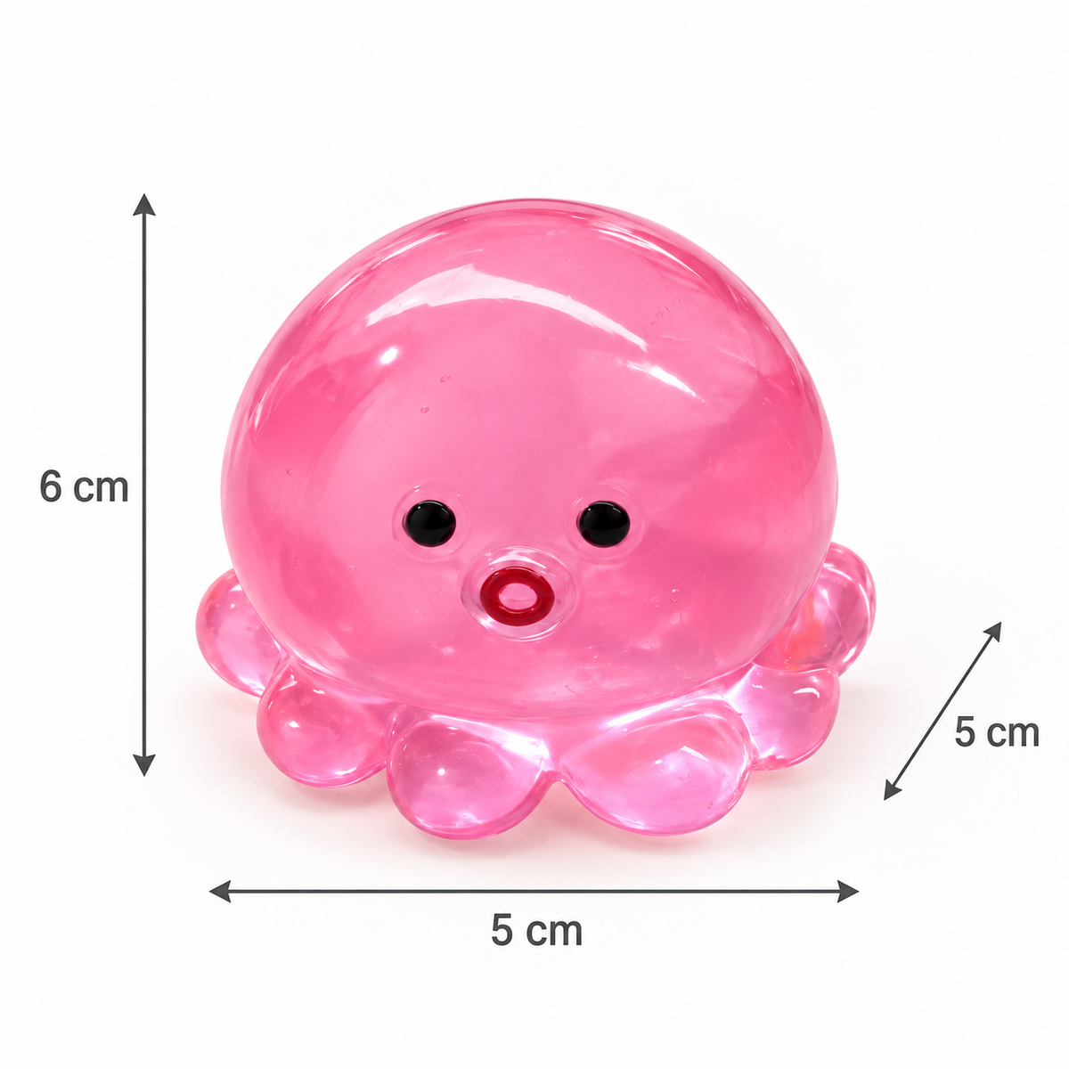 Octopus Squishy Toy – Clear Fidget Stress Ball for Kids & Adults