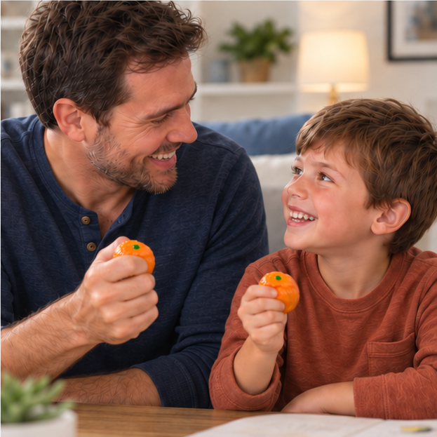 Peeling Orange Squishy – Tangerine Cutie Fidget Toy for Stress Relief & Sensory Play